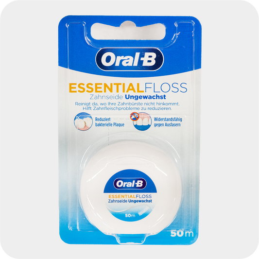 Oral-B Zahnseide Essential Floss Ungewachst 50m