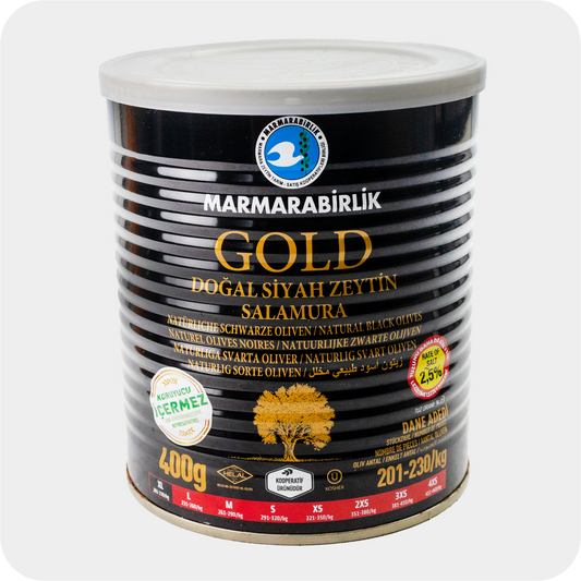 Marmarabirlik schwarze Oliven siyah Zeytin Ekstra 400g