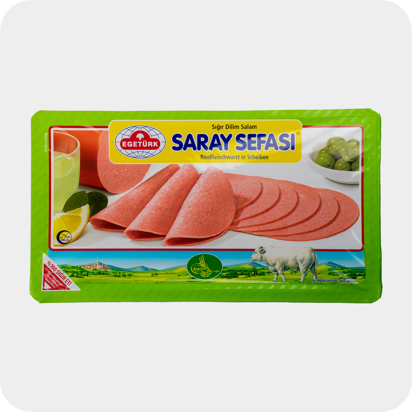 Egetürk Saray Sefa Rindfleischwurst Sigir Dilim Salam 125g