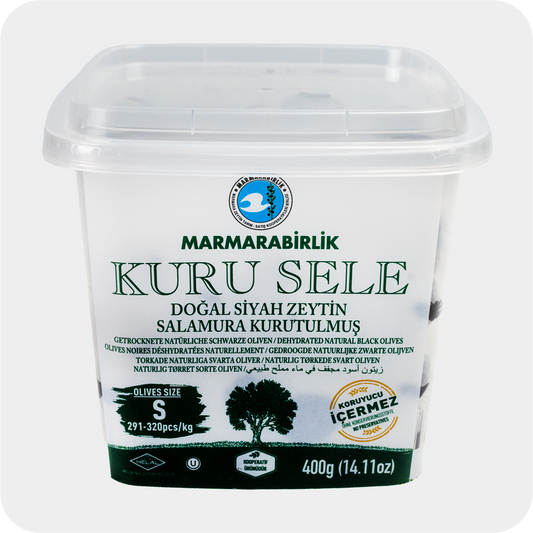 Marmarabirlik Kuru Sele schwarze Oliven siyah Zeytin 800g