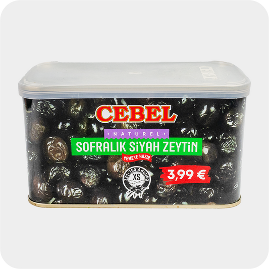 Cebel Naturel schwarze Oliven siyah Zeytin 750g