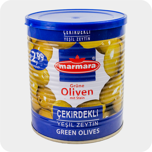 Marmara grüne Oliven mit Stein yesil Zeytin 400g