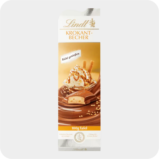 Lindt Schokolade Krokant-Becher 100g