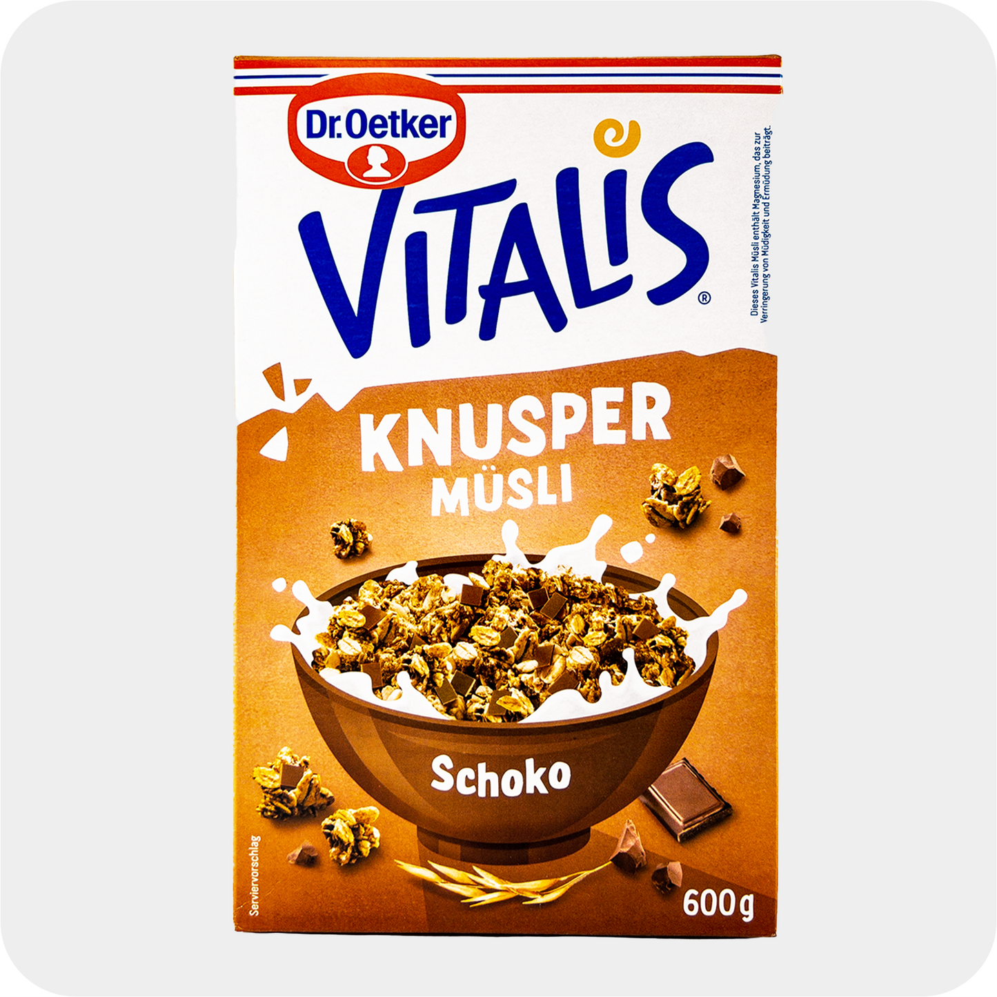 Dr.Oetker Vitalis Knusper Schoko Vollmilch 600g