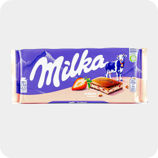 Milka Schokolade Erdbeer-Joghurt, 100g