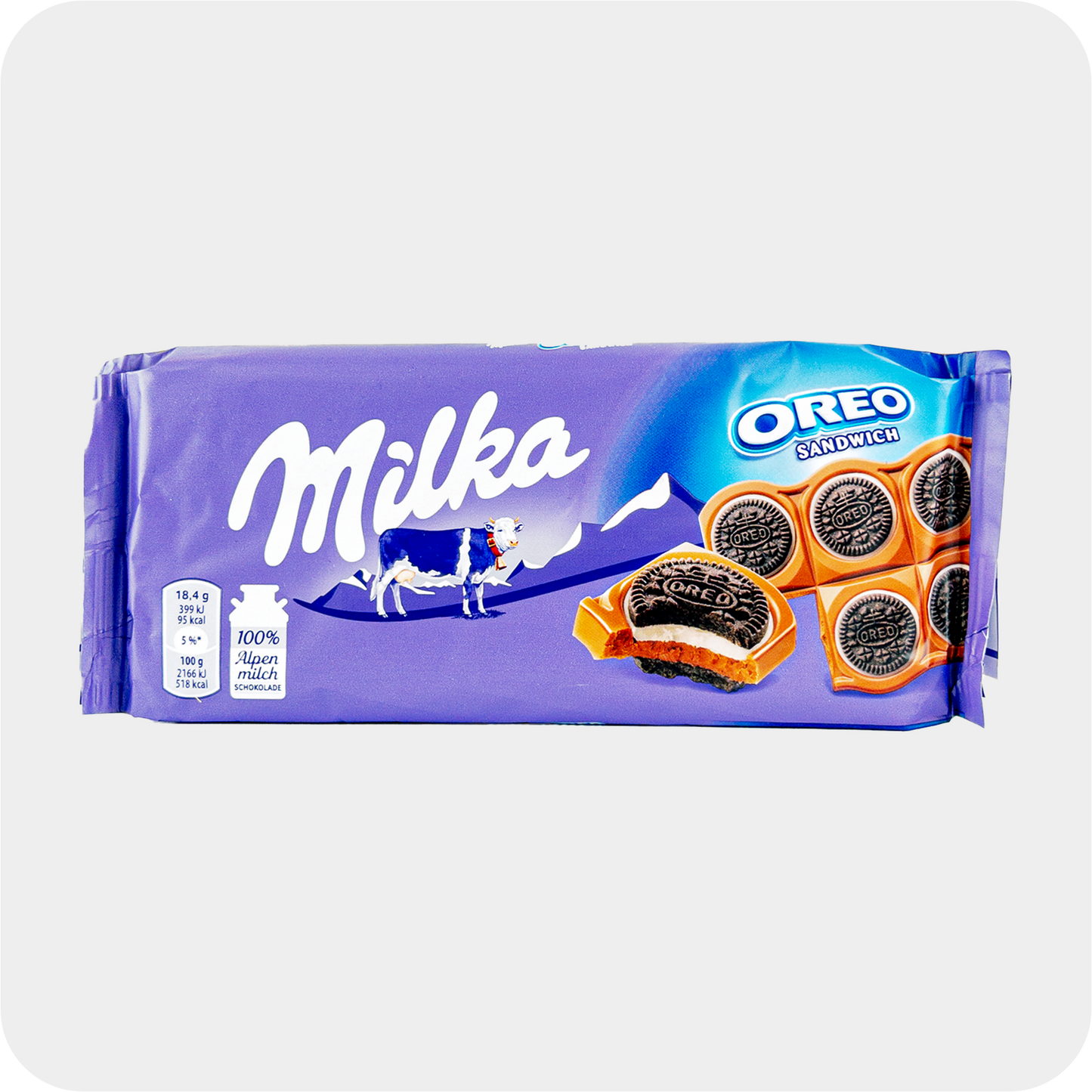 Milka Schokolade Oreo Sandwich, 92g