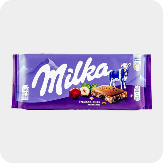 Milka Schokolade Trauben-Nuss, 100g