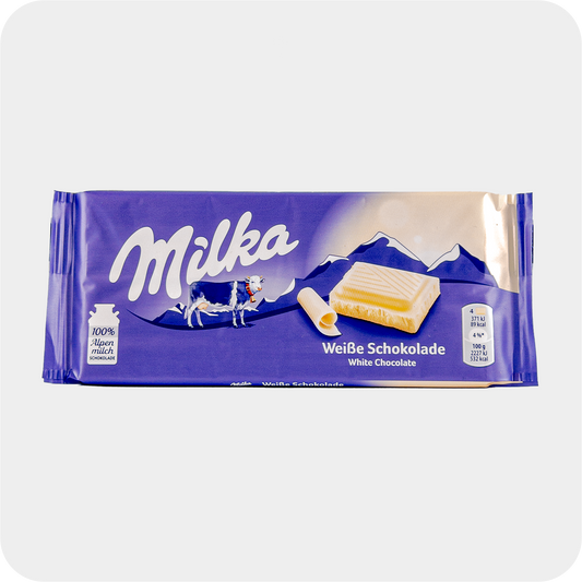 Milka Weiße Schokolade, 100g