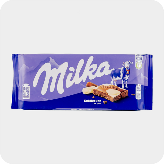 Milka Schokolade Kuhflecken, 100g