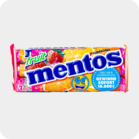 Mentos Fruit 3x38g