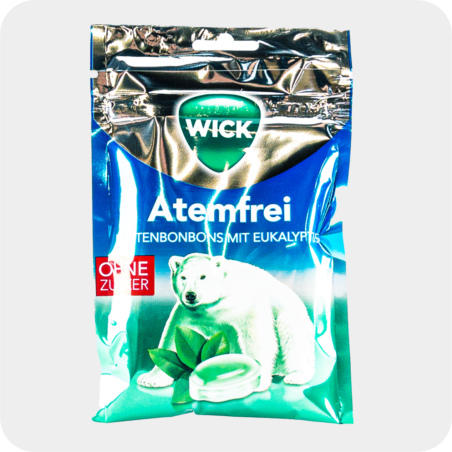 Wick Atemfrei Eukalyptus Bonbons ohne Zucker 72g