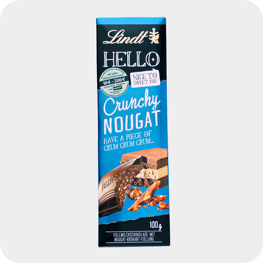 Lindt Hello Schokolade Crunchy Nougat 100g