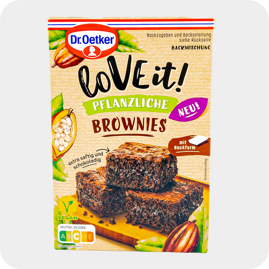 Dr. Oetker LoVE it! Pflanzliche Brownies 480g