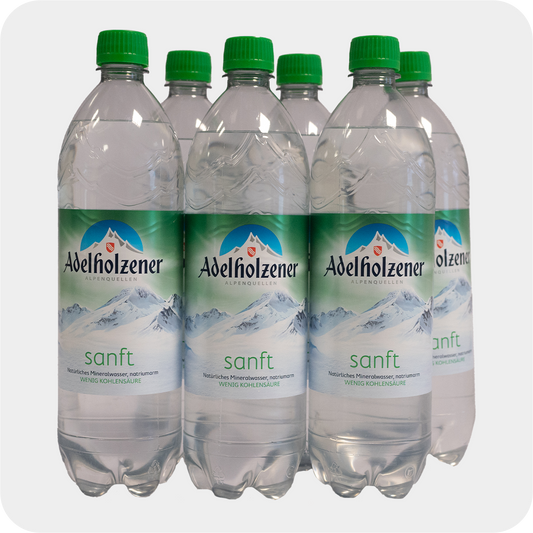 Adelholzener Natürliches Mineralwasser sanft  6x1,0l