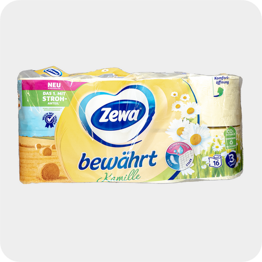 Zewa Bewährt Toilettenpapier Kamille 3-lagig 16x150 Blatt