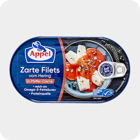 Appel Herings-Filets in Pfeffer-Creme (200g)