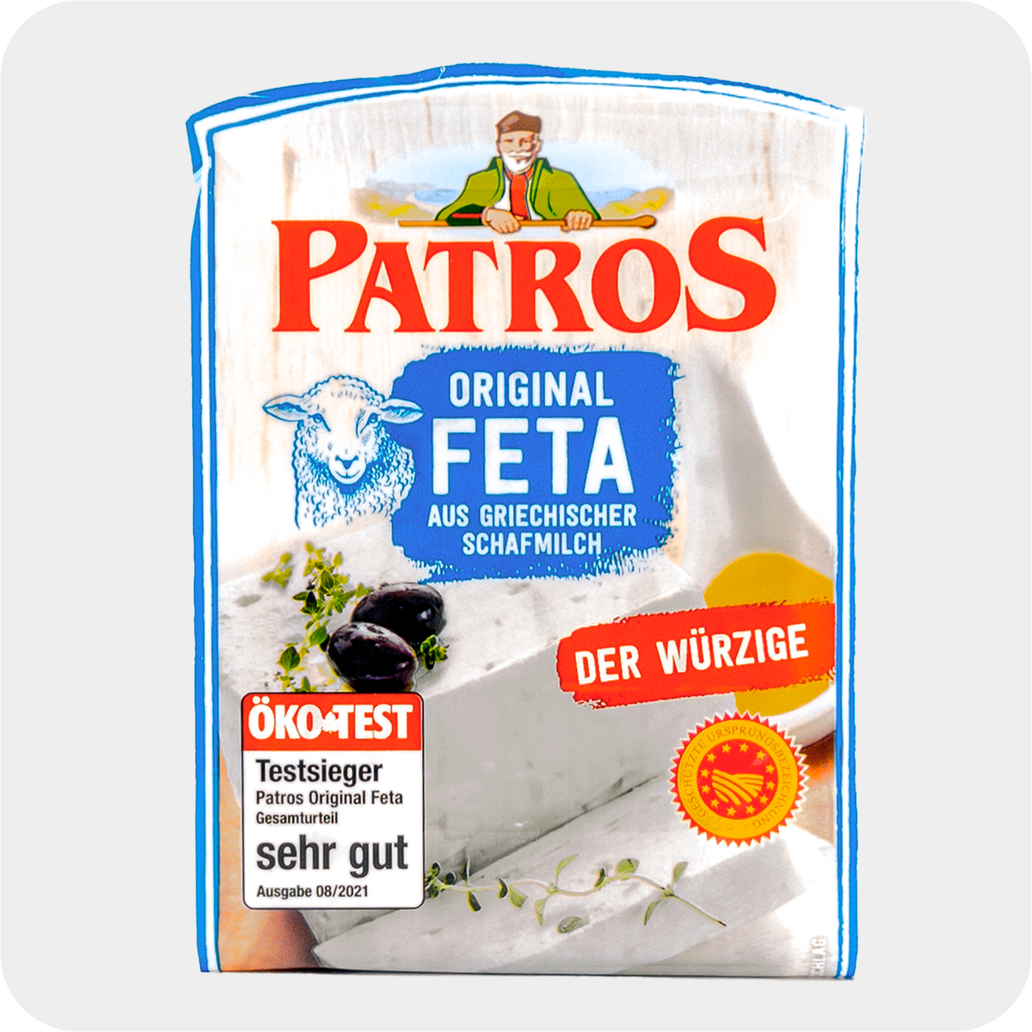 Patros Feta mild-würzig, 45 % Fett 150 g Packung