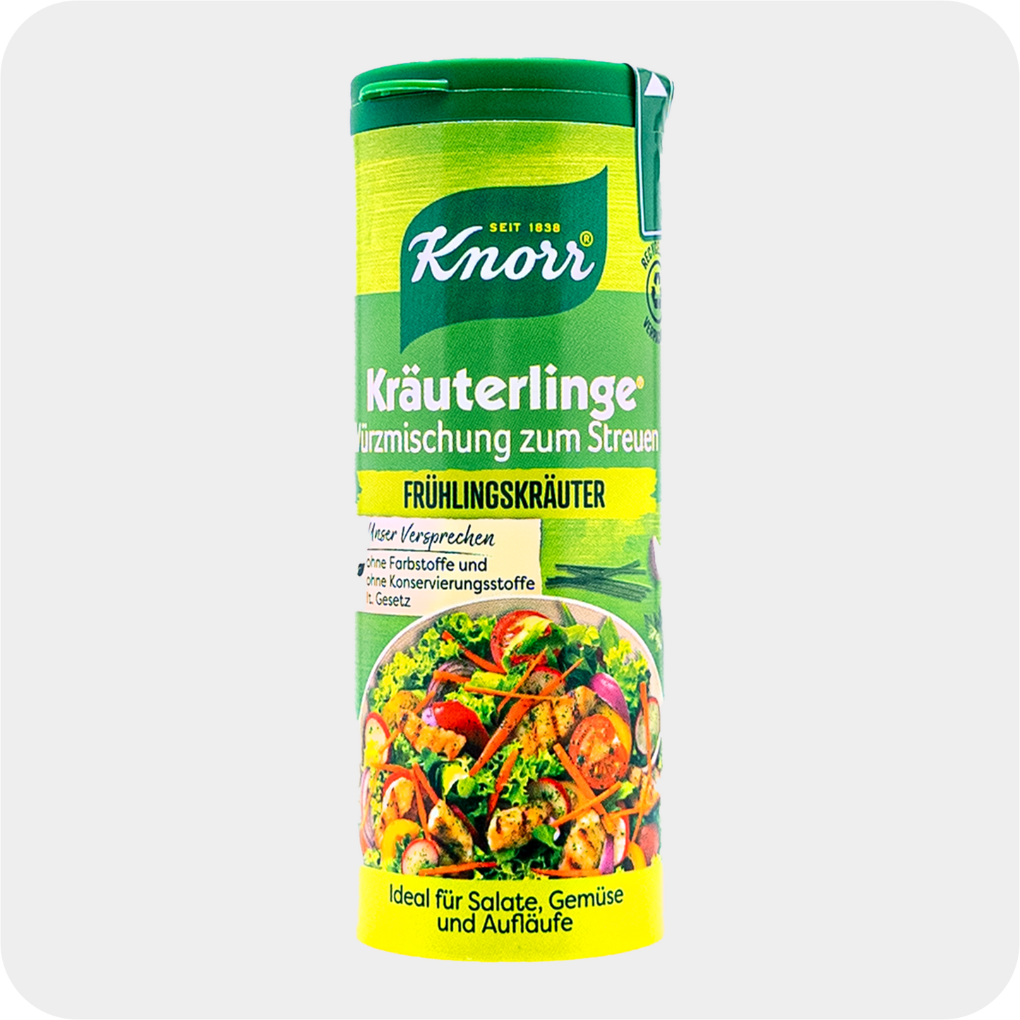 Knorr Kräuterlinge Gewürzmischung Streuer für Gemüse, Salate oder Aufläufe Frühlingskräuter vegan 60 g