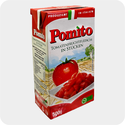 Pomito Tomatenfruchtfleisch in Stücken, 500g