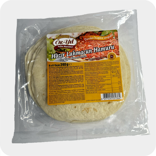 Öz-yil lahmacun hamuru 8 St., 240g