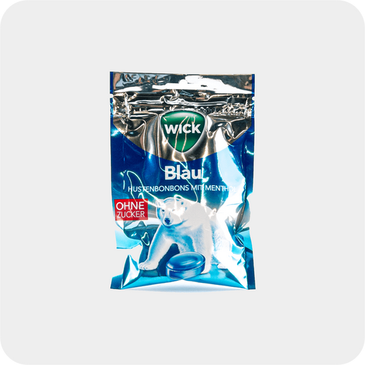 Wick Blau Menthol ohne Zucker 72g