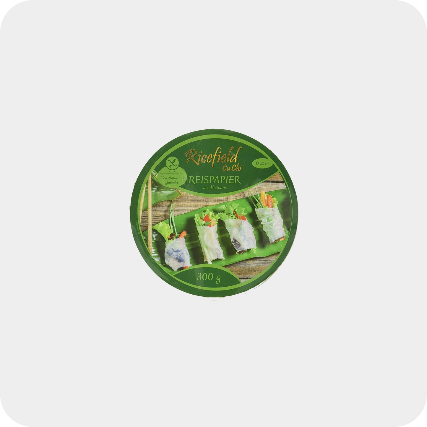 Ricefield Reispapier, rund, 22 cm 300 g Packung