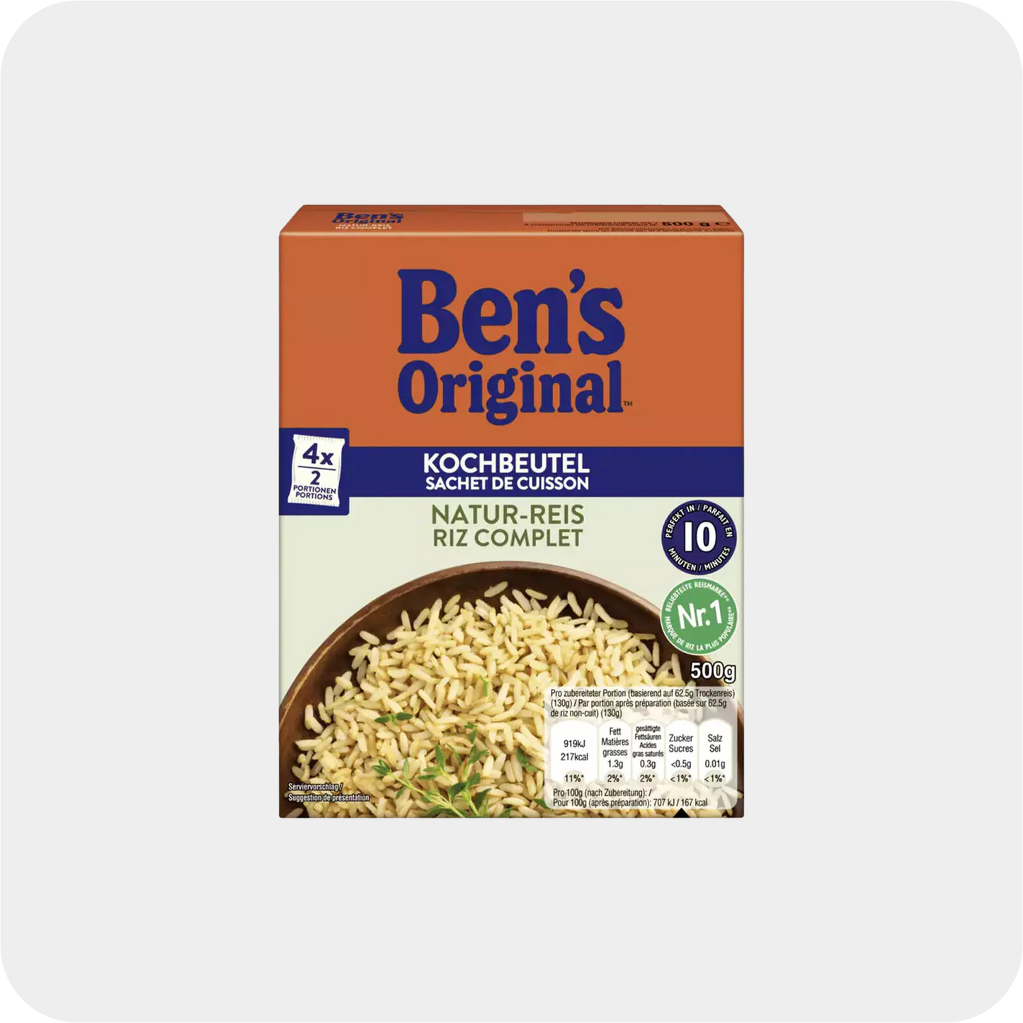 Ben's Original Riz Complet 4 x 125 g